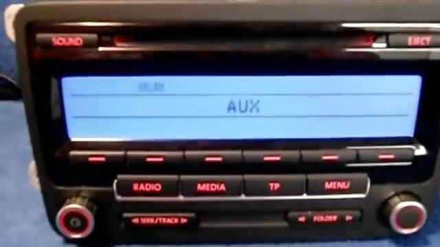VW RCD 310 MP3 / Radio Autoradio carradio car 1K0035186AA code input eingeben смотреть онлайн