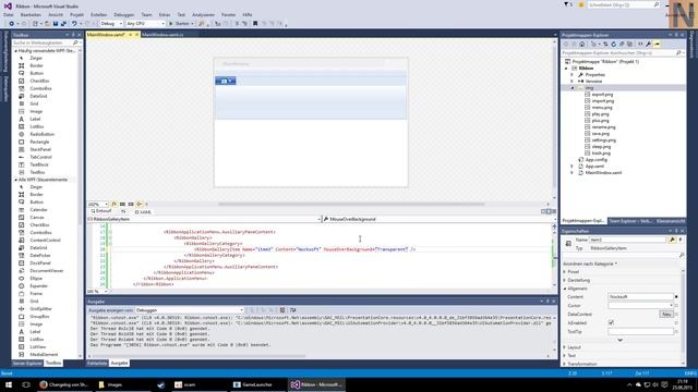 WPF [C# & VB .NET]: Ribbon Control / Ribbon Menü смотреть онлайн