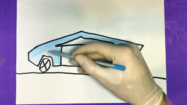 HOW TO DRAW THE CAR OF THE FUTURE. EASY STEP BY STEP смотреть онлайн