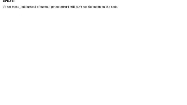 Drupal: How add menu to my node programmatically? смотреть онлайн