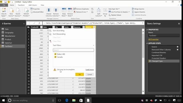 More advanced data sources and transformation in Power BI смотреть онлайн