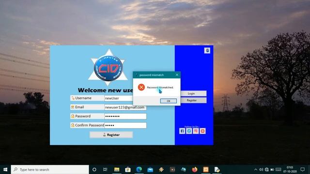 Login and Register Window || Tkinter || Python || attractive login window design for desktop apps смотреть онлайн