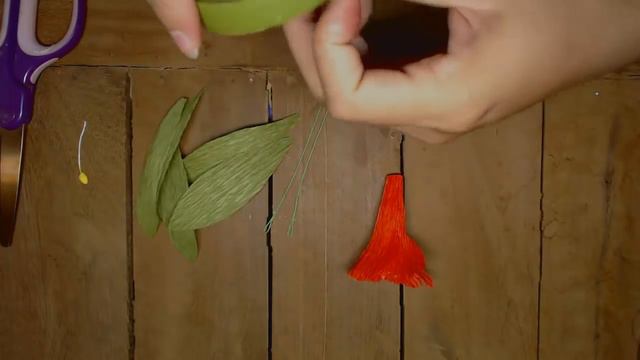 How To Make Mandevilla Paper Flowers - Flower Making Of Crepe Paper - Paper Flower Tutorial