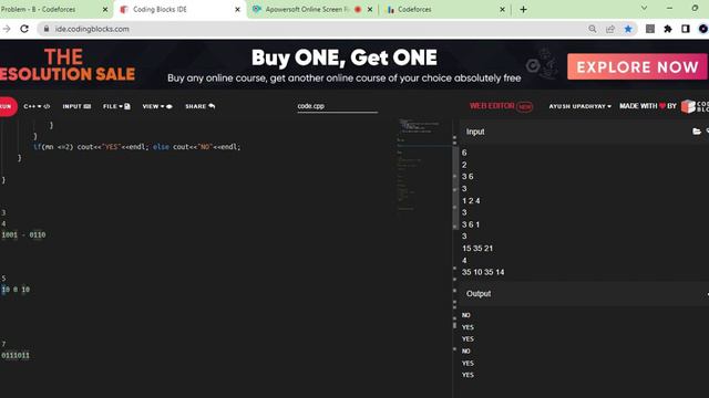 Codeforces Round#853 Div2|prob ABC PART1 |B. Serval and Inversion Magic| C Serval and Toxel's Array смотреть онлайн