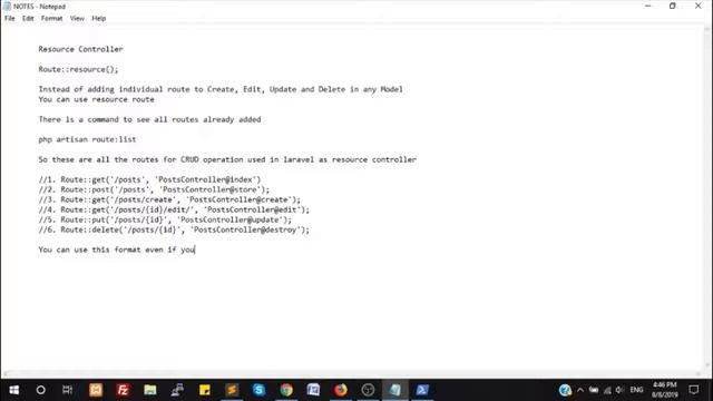 12. Laravel: Resource Controller and Named Routes смотреть онлайн