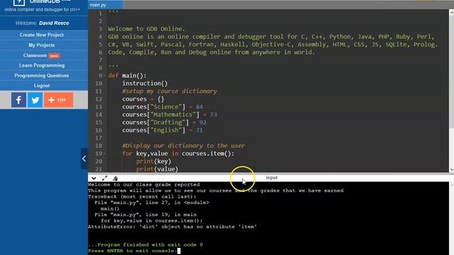 Python - Video 11: Working with a Dictionary. Part 1 смотреть онлайн