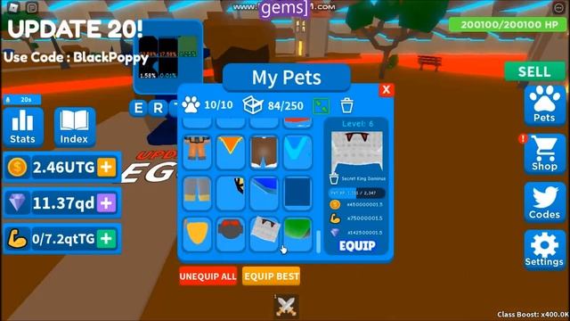 NEW CODES PETS *LIMITED CODES TIME* [UPDATE 20] Saber God Simulator! ROBLOX | November 17, 2021 смотреть онлайн