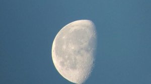 Луна утром через бинокль БП 15х60