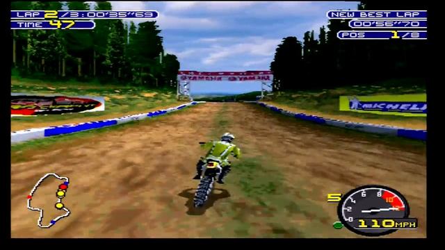 PS1 - Moto Racer 2 - Dirt - Twister - Arcade Mode смотреть онлайн