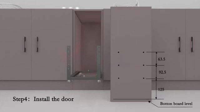 Монтаж выдвижных корзин PTJ004F смотреть онлайн