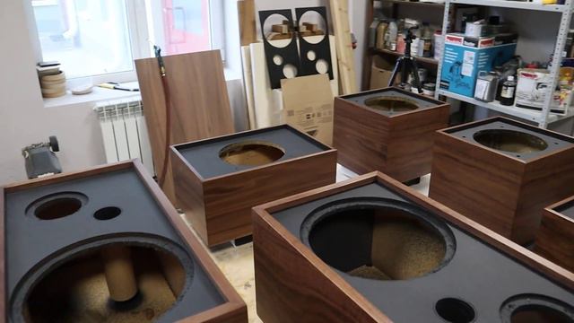 Работы с ШП динамиками, подготовка к сборке.