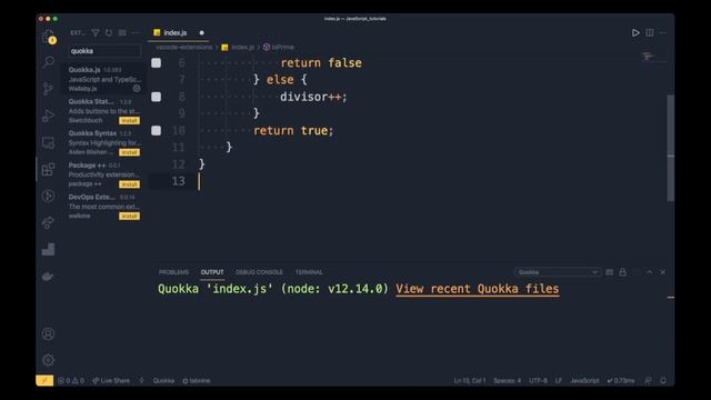 Quokka | JavaScript Extension Using VS Code (The Fast way to Test JS) смотреть онлайн