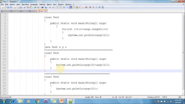 Lesson - 13 : Core Java Basics - CommandLine Args In java Programming смотреть онлайн