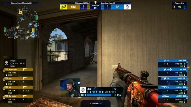 G2 Vs NaVi | Map 1 Inferno | IEM Katowice 2023