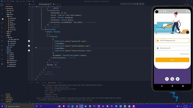 Cleaning App Login & Onboarding | Flutter Looks | Speed Code смотреть онлайн