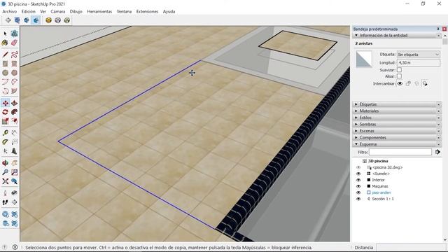 COMO diseñar una PISCINA / ALBERCA en sketchup 3d y autocad 2d смотреть онлайн