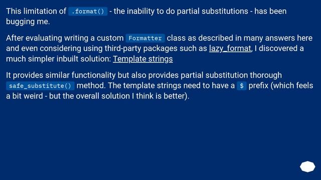 partial string formatting смотреть онлайн