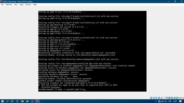 TUTORIAL INSTALL WEB SERVER ~ Debian 9 смотреть онлайн