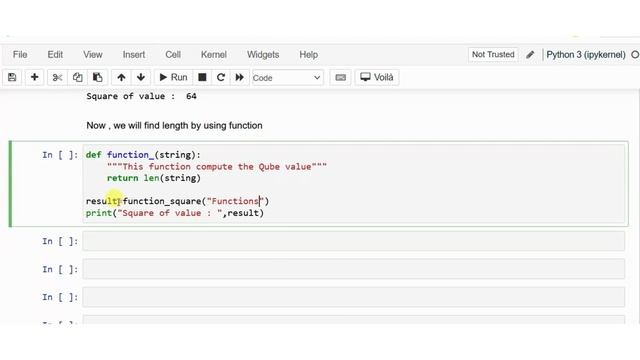 Functions in Python | Finding Square value in Python | Python Programming | Jupyter NoteBook | IL смотреть онлайн