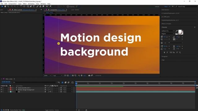 Фон в after effects | Заставка в after effects смотреть онлайн