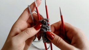 Шапка с макушкой «Лопатка»/ Вязание сверху/Knitting