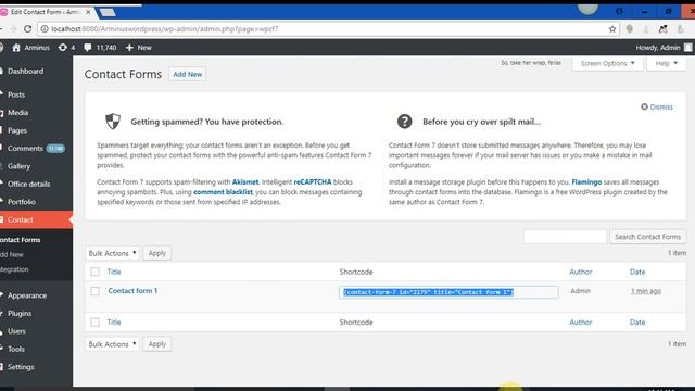 add contact form in wordpress with captcha | Contact form 7 | Really Simple CAPTCHA смотреть онлайн