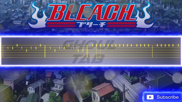 Bleach Opening 1 - Asterisk (Guitar Tab 譜 Tutorial) смотреть онлайн
