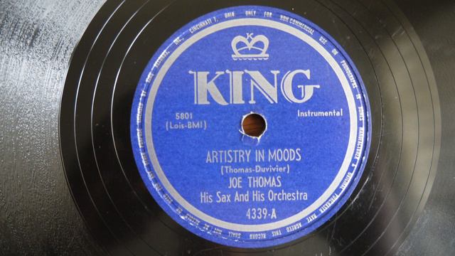 78RPM Joe Thomas, His Sax – Wham A Lam, Artistry In Moods 1950 King Records – 4339 смотреть онлайн