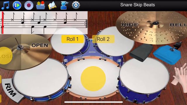 Snare Skip Beats - 8 Beat Rock - Learn To Master Drums смотреть онлайн