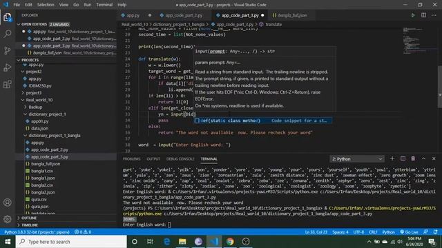 Making an English to Bangla dictionary use of python code part : 3 смотреть онлайн