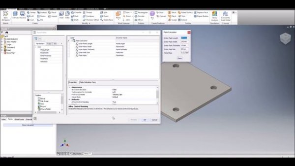 Autodesk Inventor Parameters & iLogic - Part1