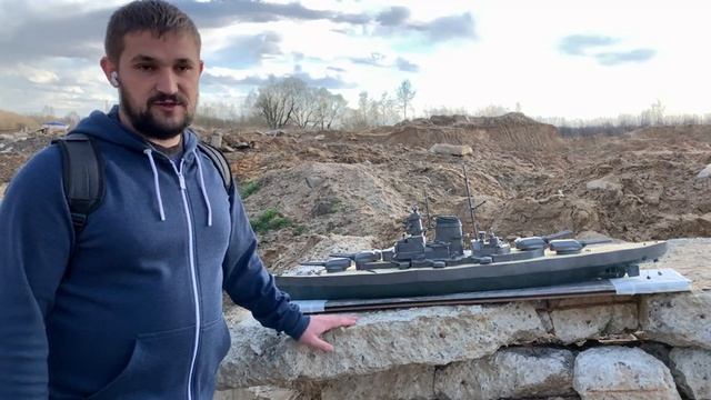 Линкор БИСМАРК. КОРАБЛЬ ИЗ ПЛАСТИЛИНА. BISMARCK. Уничтожил модель на ходу. Последний бой Бисмарка