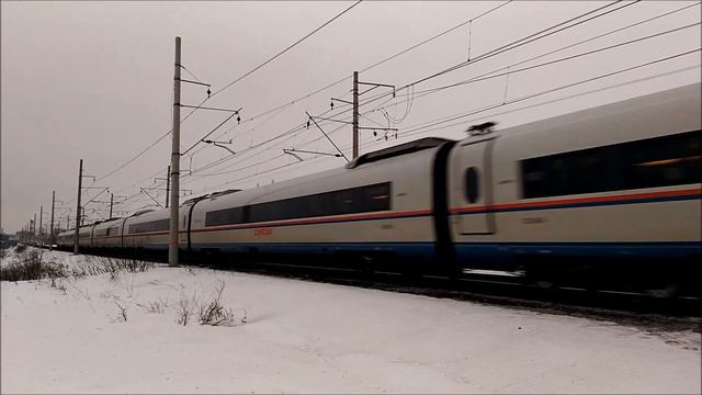 Высокоскоростной электропоезд ЭВС2-04 "Сапсан" рейсом №757 "Нижний Новгород - Санкт-Петербург" смотреть онлайн