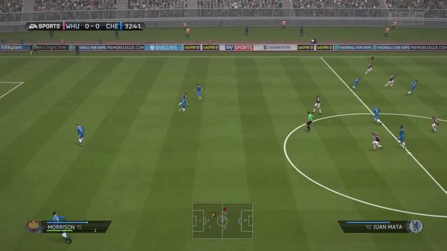 FIFA 2014 PS4 WHU v CHE campaign full game #1 смотреть онлайн