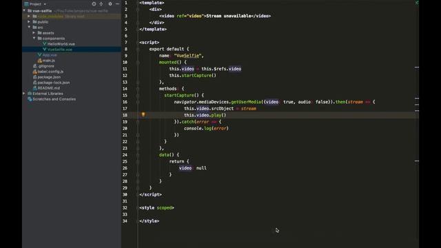Taking a Selfie with Vue.js смотреть онлайн