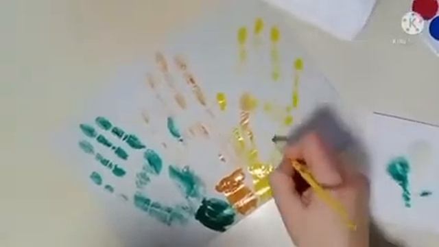 Малювання долоньками "Моя родина" молодша група смотреть онлайн