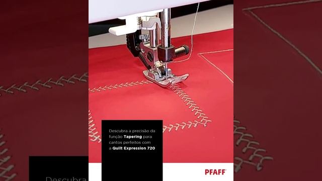 MÁQUINA PFAFF | Função Tapering para cantos perfeitos смотреть онлайн
