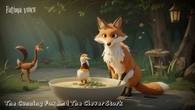The Cunning Fox And The Clever Stork | Moral Bedtime Short Stories For Kids | fatima voice смотреть онлайн