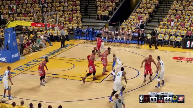 NBA 2K16 First Round Game 1 Warriors @ Rockets 123/126 Oracle Arena , California смотреть онлайн