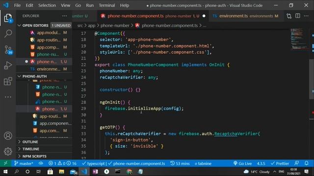 Integrate Firebase Phone Number Authentication with Angular 12 Using an Auto Focus Input Field смотреть онлайн