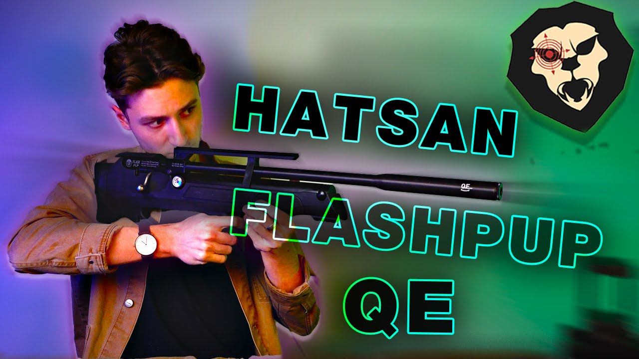ОБЗОР Пневматическая винтовка Hatsan Flashpup QE (6.35 мм, пластик, PCP)