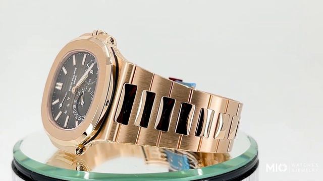 Patek Philippe 57121R-001 Nautilus Rose Gold Brown Dial Watch