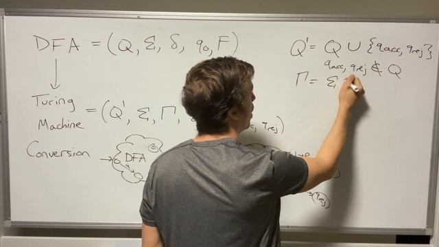 Deterministic Finite Automaton to Turing Machine Conversion (DFA to TM) смотреть онлайн