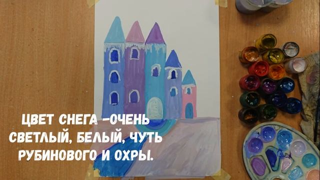 Урок ИЗО , "зимний замок" смотреть онлайн