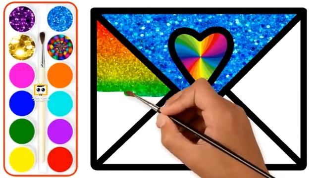 Как нарисовать и раскрасить конверт - Раскраски для детей - Образовательные дошкольные мероприятия смотреть онлайн