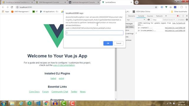 How to use AWS Lambda functions in your Vue app. Part 3 смотреть онлайн
