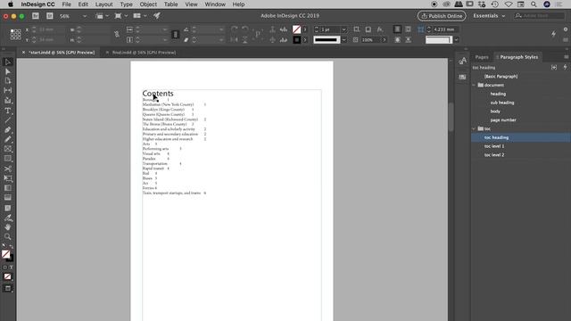 Create an InDesign Table of Contents смотреть онлайн
