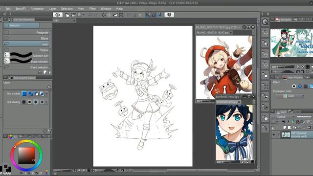 SPEEDPAINT KLEE GENSHIN IMPACT смотреть онлайн
