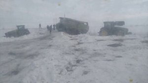 Уборка кукурузы зимой в Орловской области Хотынецкий район