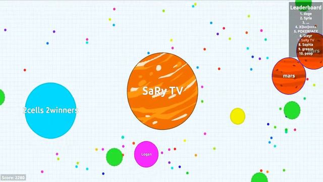 [agar.io] - SARY TV - 2440 МАССЫ смотреть онлайн